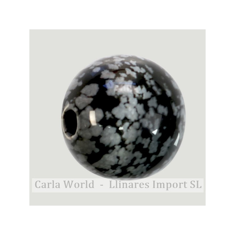 Pendentif boule. 18mm Obsidienne noire Pendentif boule. 18mm Obsidienne noire
