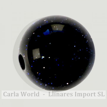 Colgante bola. 18mm. Aventurina Oro Azul