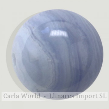 Colgante bola. 22mm. Calcedonia