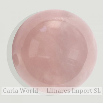 Ball pendant. 22mm Pink quartz