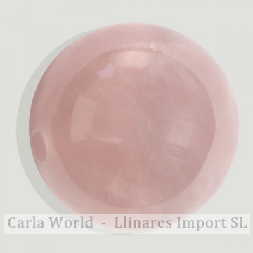 Pendentif boule. 22mm Quartz rose