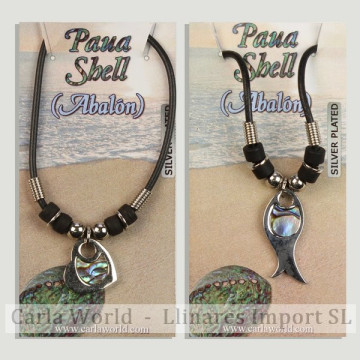 Gancho 06 – Colgante Abalón con cordón. Modelo: Surtidos