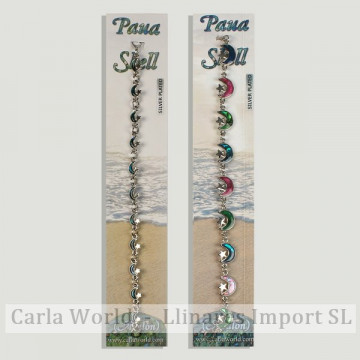 Hook 29 - Abalone bracelet with metal clasp. Two models: assorted moon.