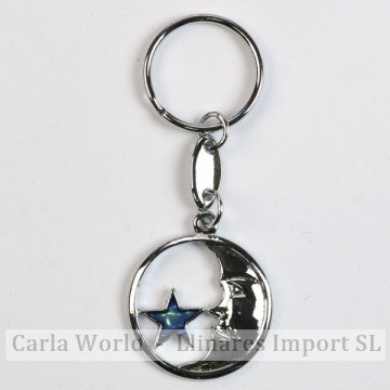 Hook 67 - Abalone Keychain. Model: Moon and star