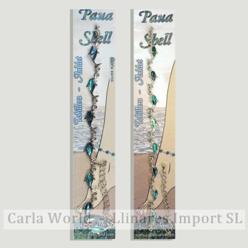 Gancho 86 - Tobillera Abalón con cierre metálico. Modelo Delfines surtidos