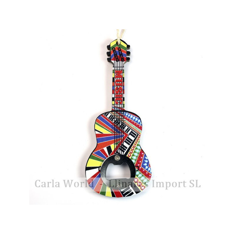 Gancho 28 - Abrebotella souvenir. Modelo Guitarra. 7,50x18cm aprox. Gancho 28 - Abrebotella souvenir. Modelo Guitarra. 7,50x18cm aprox.