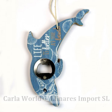Hook 38 - Bottle opener souvenir. Model Dolphin.