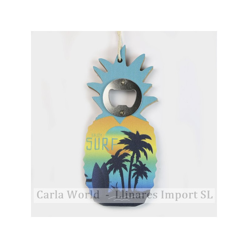 Gancho 78 - Abrebotella souvenir. Modelo Piña. 6,50x16,50cm aprox. Gancho 78 - Abrebotella souvenir. Modelo Piña. 6,50x16,50cm aprox.