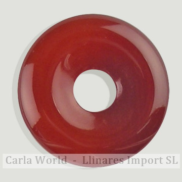 Colgante Disco. 35mm. Carneola