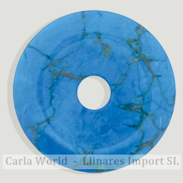 Colgante Disco. 40mm. Howlita