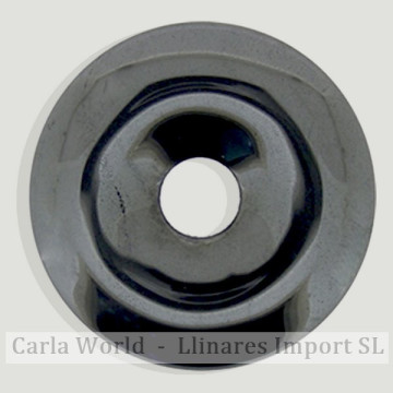 Colgante Disco. 40mm. Hematite