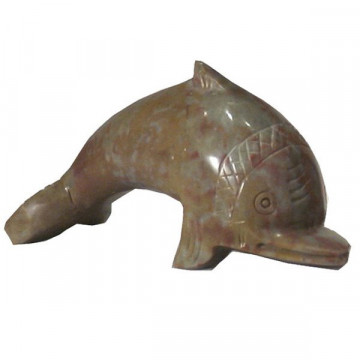 Soapstone Dolphin smooth 8cm