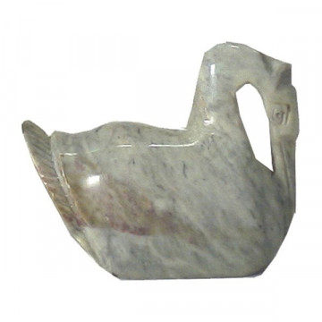 Soapstone Pelican smooth 8 cm