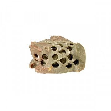 Soapstone Frog matt 8 cm