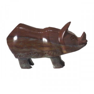 Soapstone Rhino smooth 15 cm