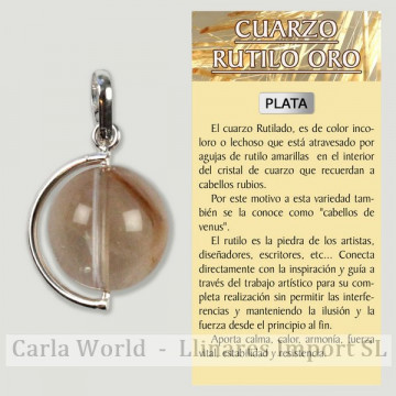 RUTILE QUARTZ. SILVER ball...