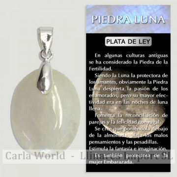 PIEDRA LUNA. Colgante...