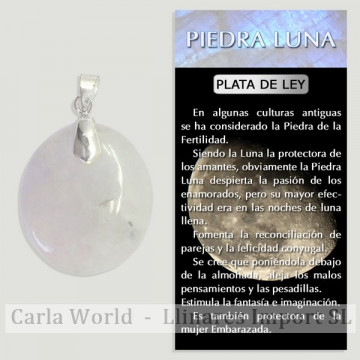 PIEDRA LUNA EXTRA. Colgante...