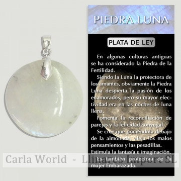 PIEDRA LUNA. Colgante Extra...