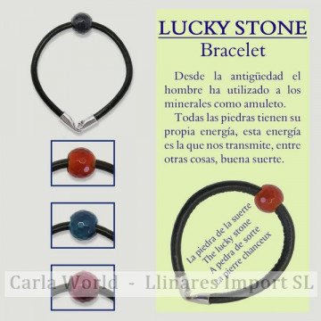 LUCKY STONE. Faceted AGATE...