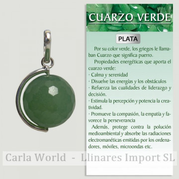 QUARTZ VERT. Pendentif...