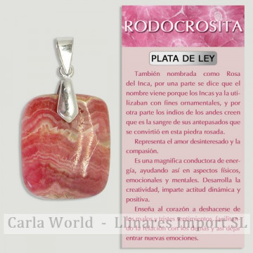 RHODOCHROSITE. Pendentif...