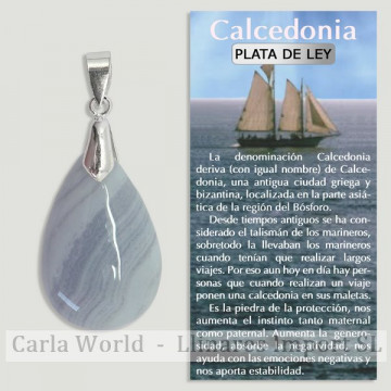 CALCEDONIA. Colgante...