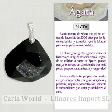 AGATA GEODA. Colgante en...