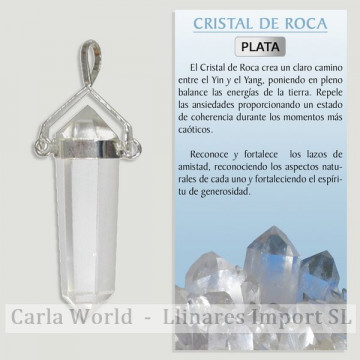 ROCK CRYSTAL. Silver Rocker...