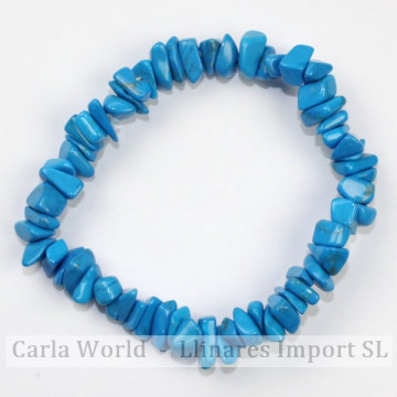 Elastic chip bracelet. Blue...