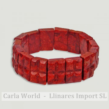 Pulseira Coral Vermelho...