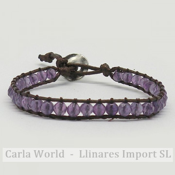 Amethyst faceted bracelet....