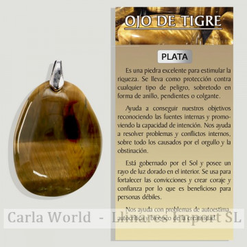 Oeil de Tigre. Pendentif...