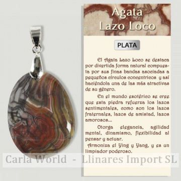 AGATE ARC FOLLE. Pendentif...