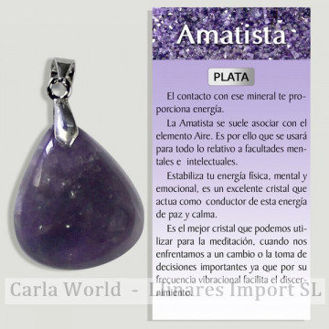 EXTRA AMETHYST. Silver...