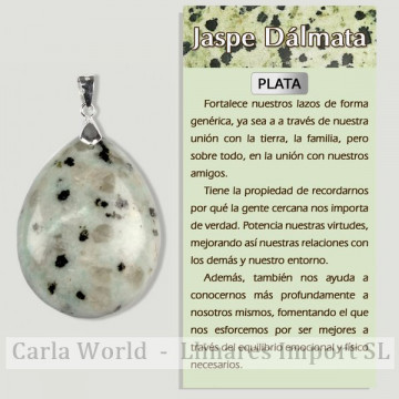 JASPE DALMATIEN. Pendentif...