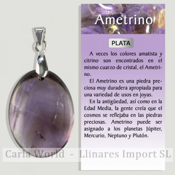 AMETRINO. Pendant in...