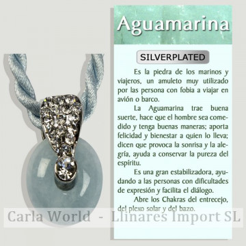 AQUAMARINE. Silverplated...