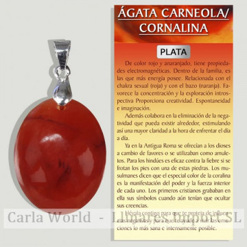 CORNALLINE AGATE. SILVER...