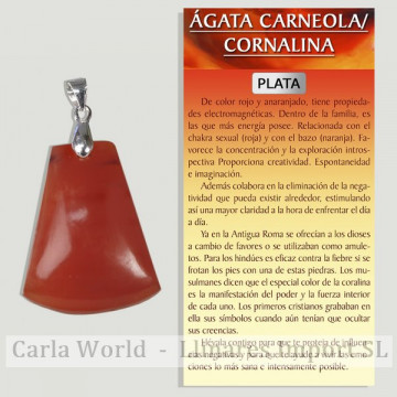 CORNALLINE AGATE. SILVER...