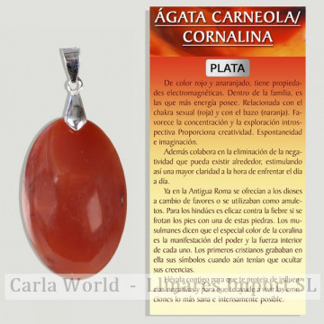 AGATE CORNALLINE. Pendentif...