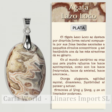 AGATE ARC FOLLE. Pendentif...