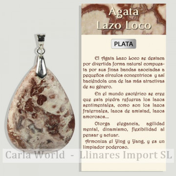 AGATE ARC FOLLE. Pendentif...