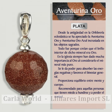 AVENTURINE D'OR. Pendentif...