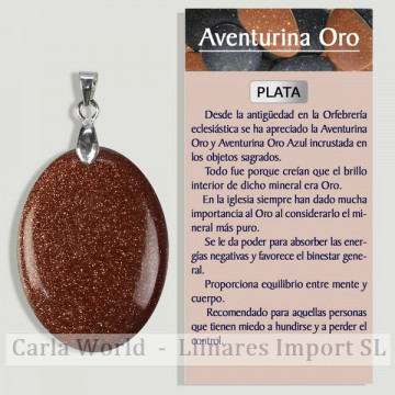 AVENTURINE D'OR. Pendentif...