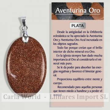 AVENTURINE D'OR. Pendentif...