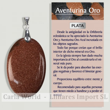 AVENTURINE D'OR. Pendentif...