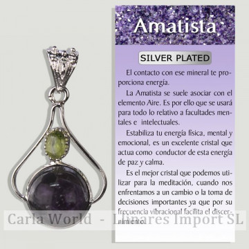 AMETHYST with Carved Stone....