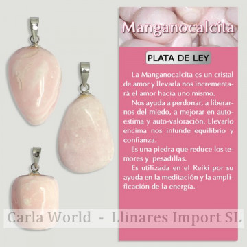 MANGANO CALCITE. Pendentif...