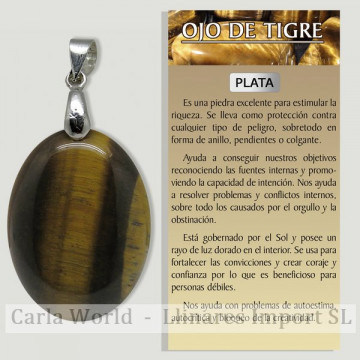 TIGER'S EYE. SILVER...